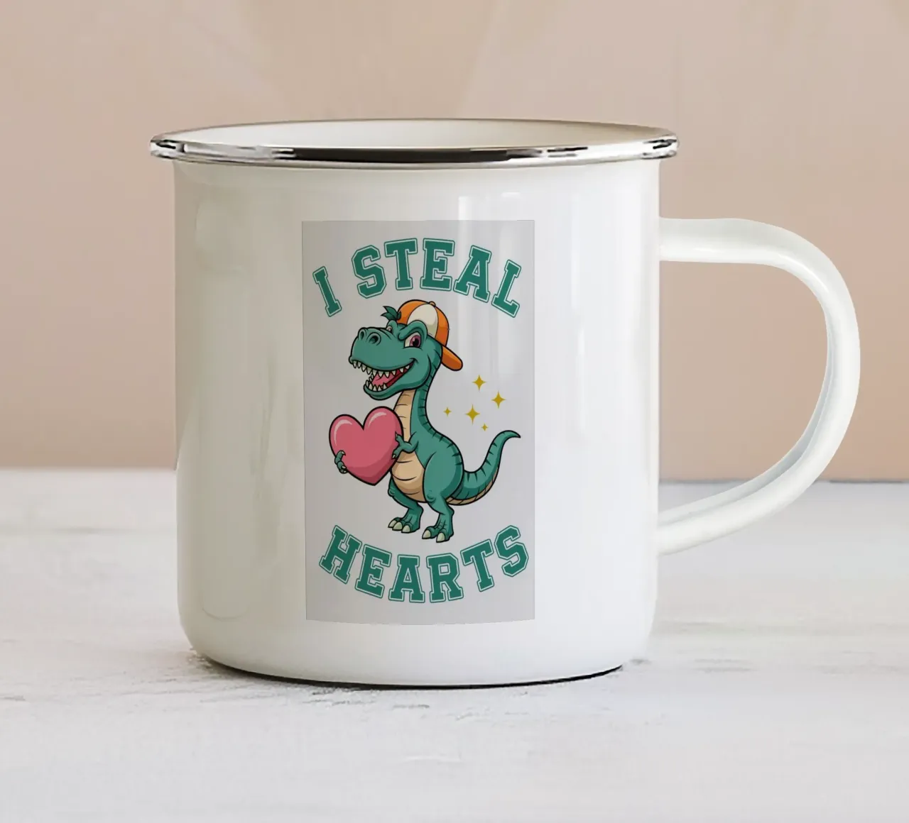 rubo i cuori tazza in smalto da paroongs