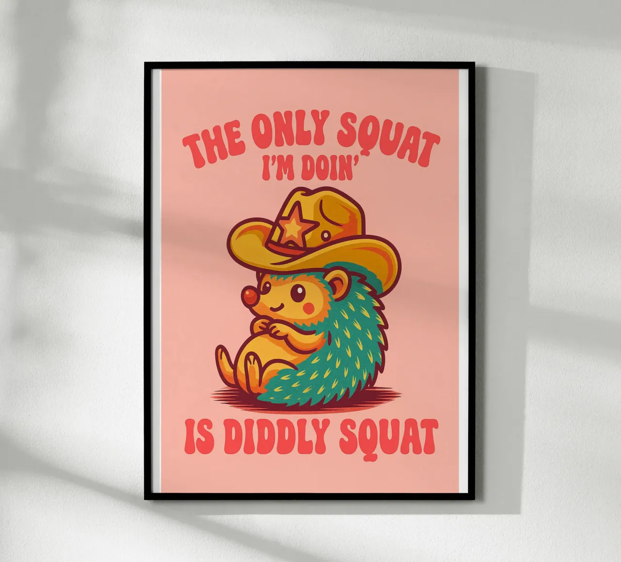è un riccio di squadra poster con telaio in alluminio da paroongs