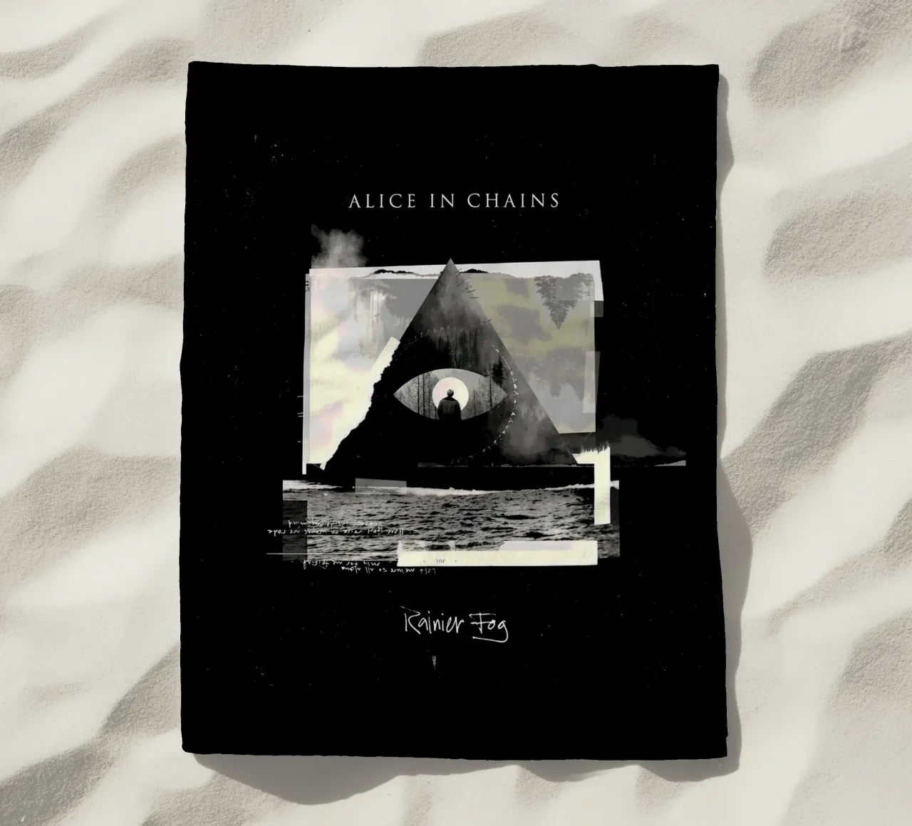 Alice in Chains nebbia di pioggia telo mare da shiners