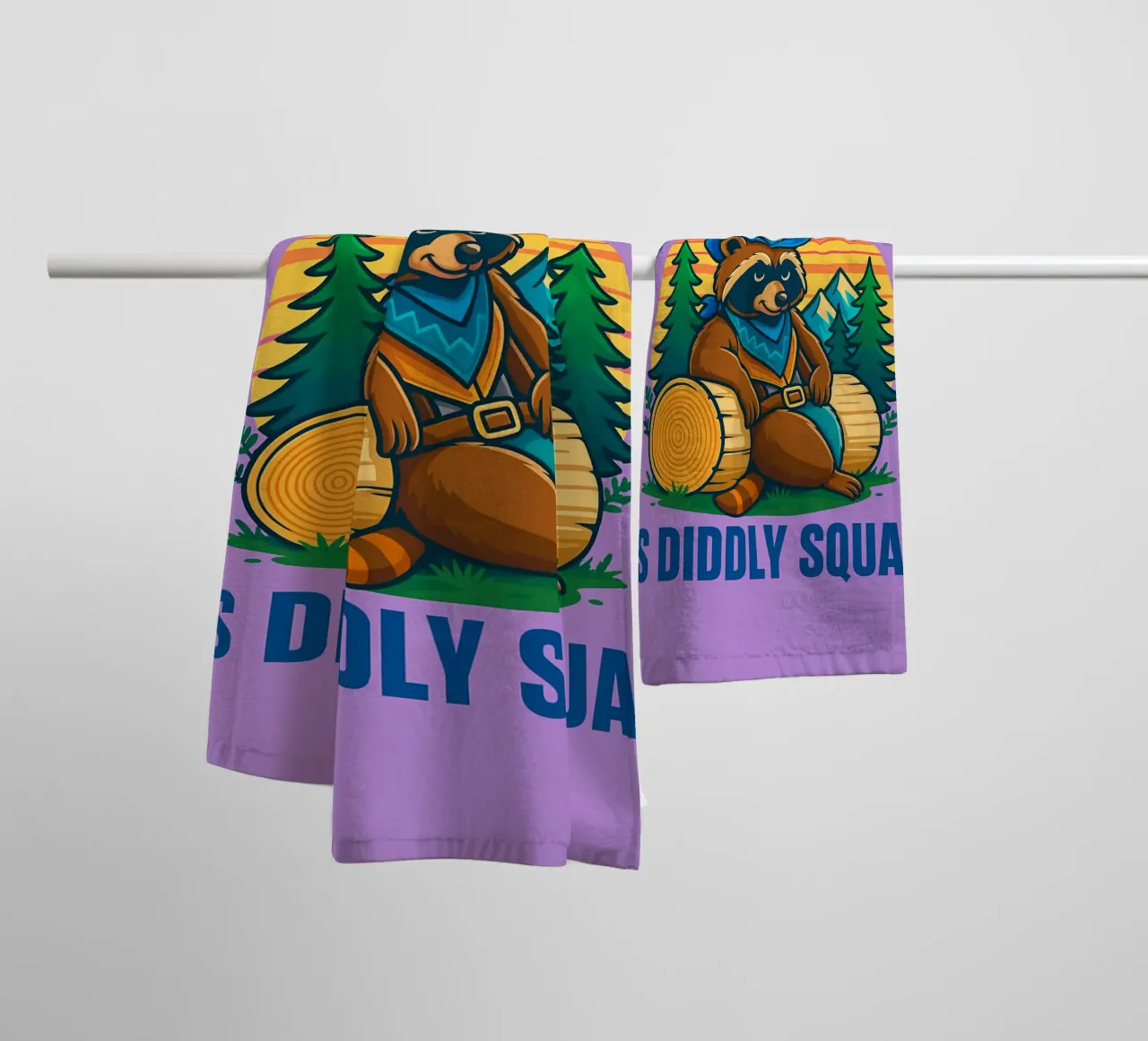 bär ist diddly squad Handtuch von paroongs