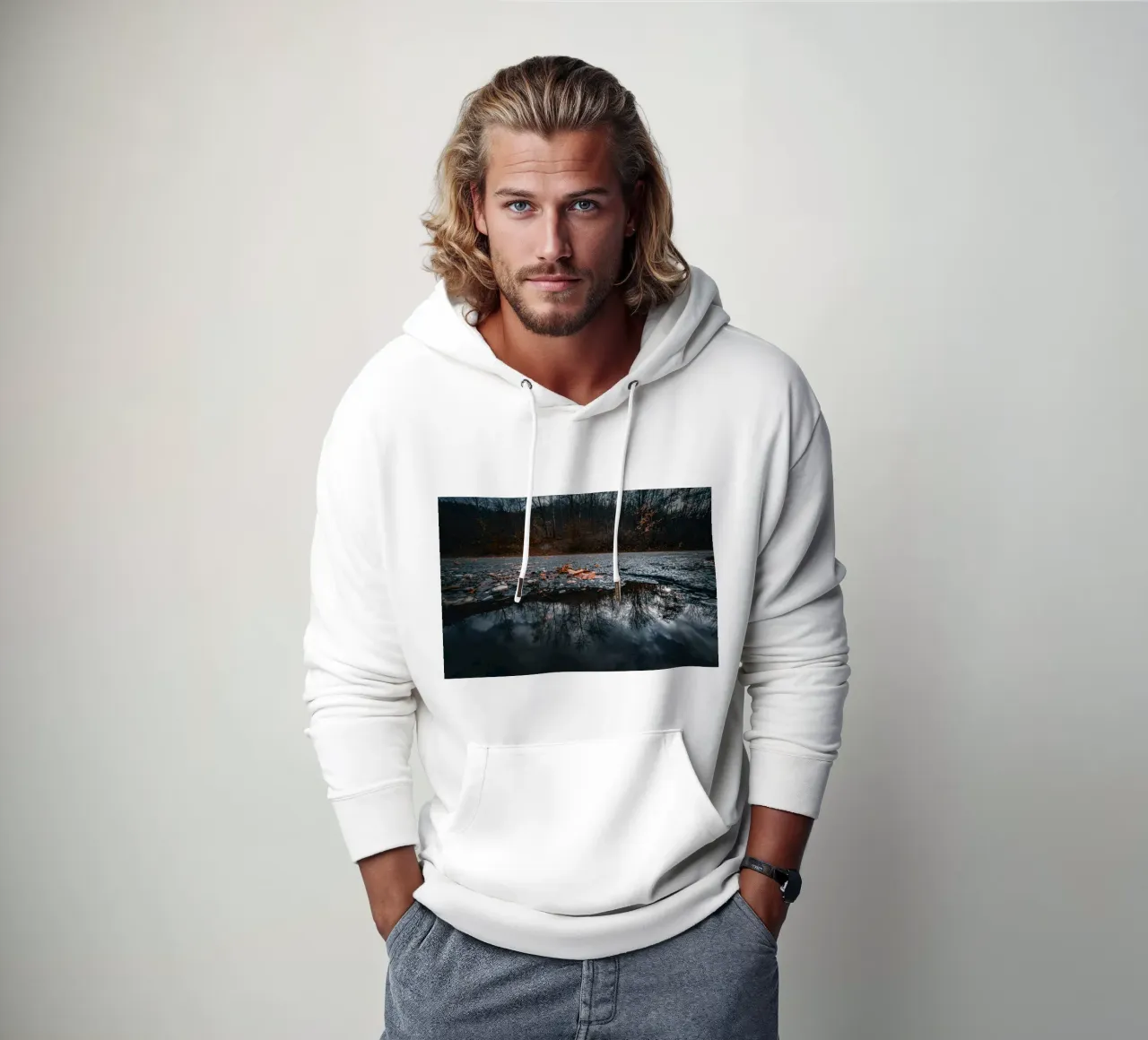 Riflesso nell'acqua felpa con cappuccio da Marcus Beckert | Fotografie