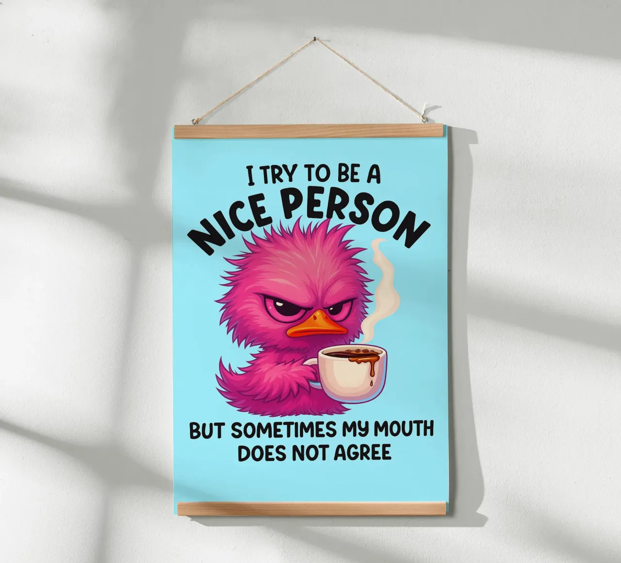 persona simpatica pulcini divertenti poster con telaio in plastica da paroongs
