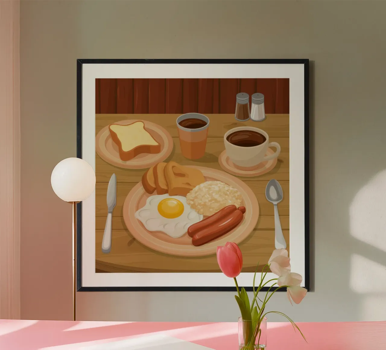 Un'abbondante festa mattutina poster con telaio in plastica da Autumn Season