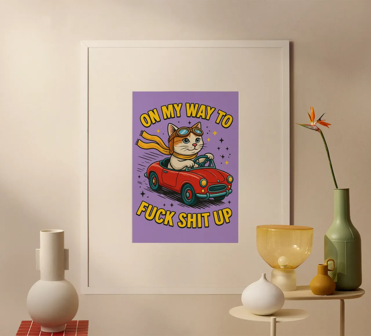 sul mio wat al gatto poster da paroongs