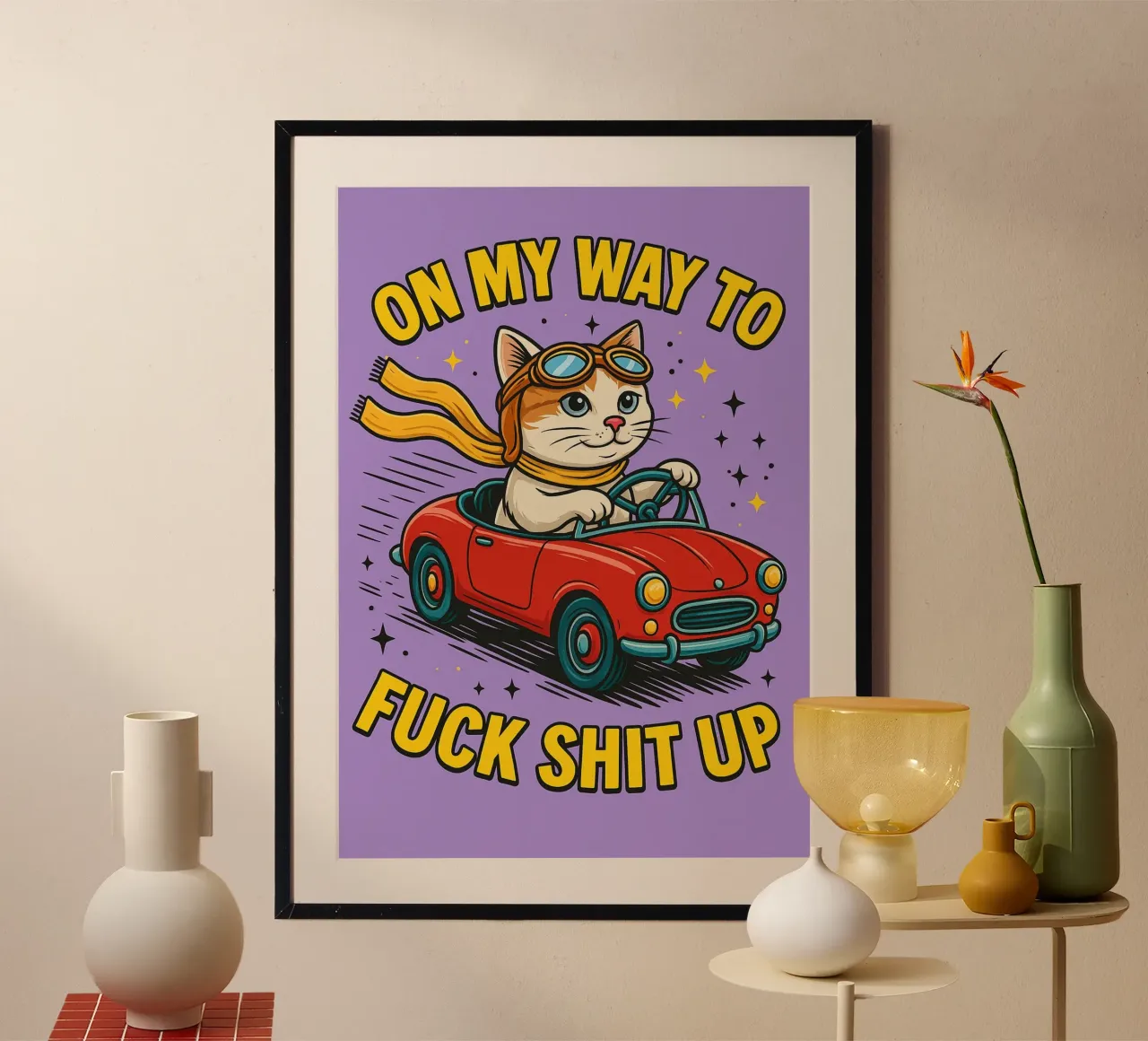 sul mio wat al gatto poster da paroongs