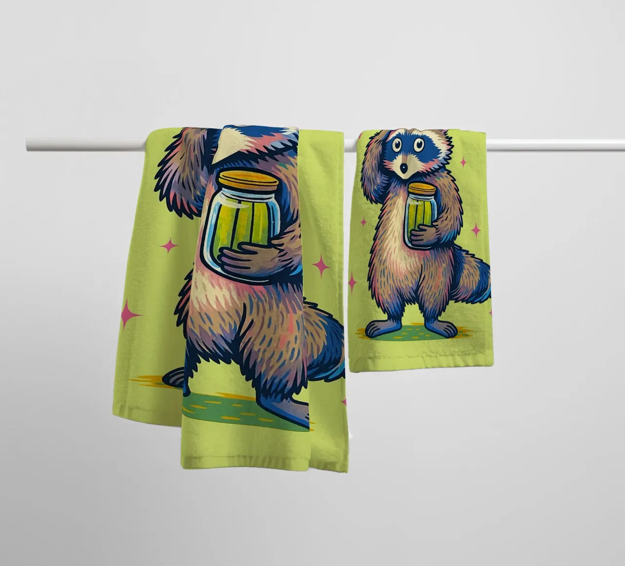pickles and panics attacks towel by paroongs