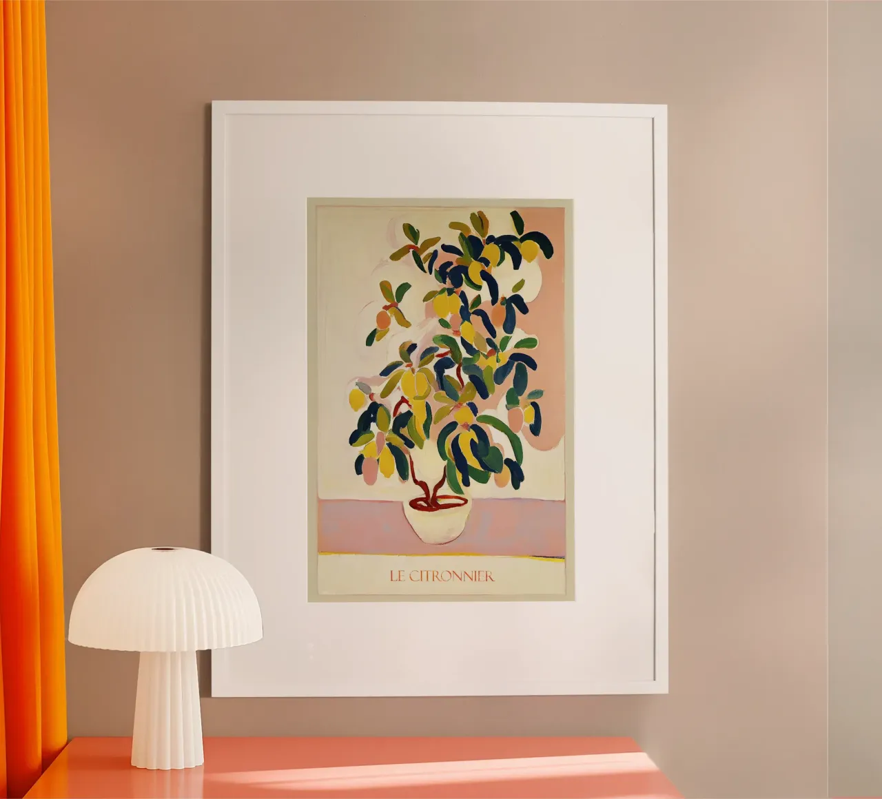 L'albero dei limoni poster con telaio in plastica da June Jordan