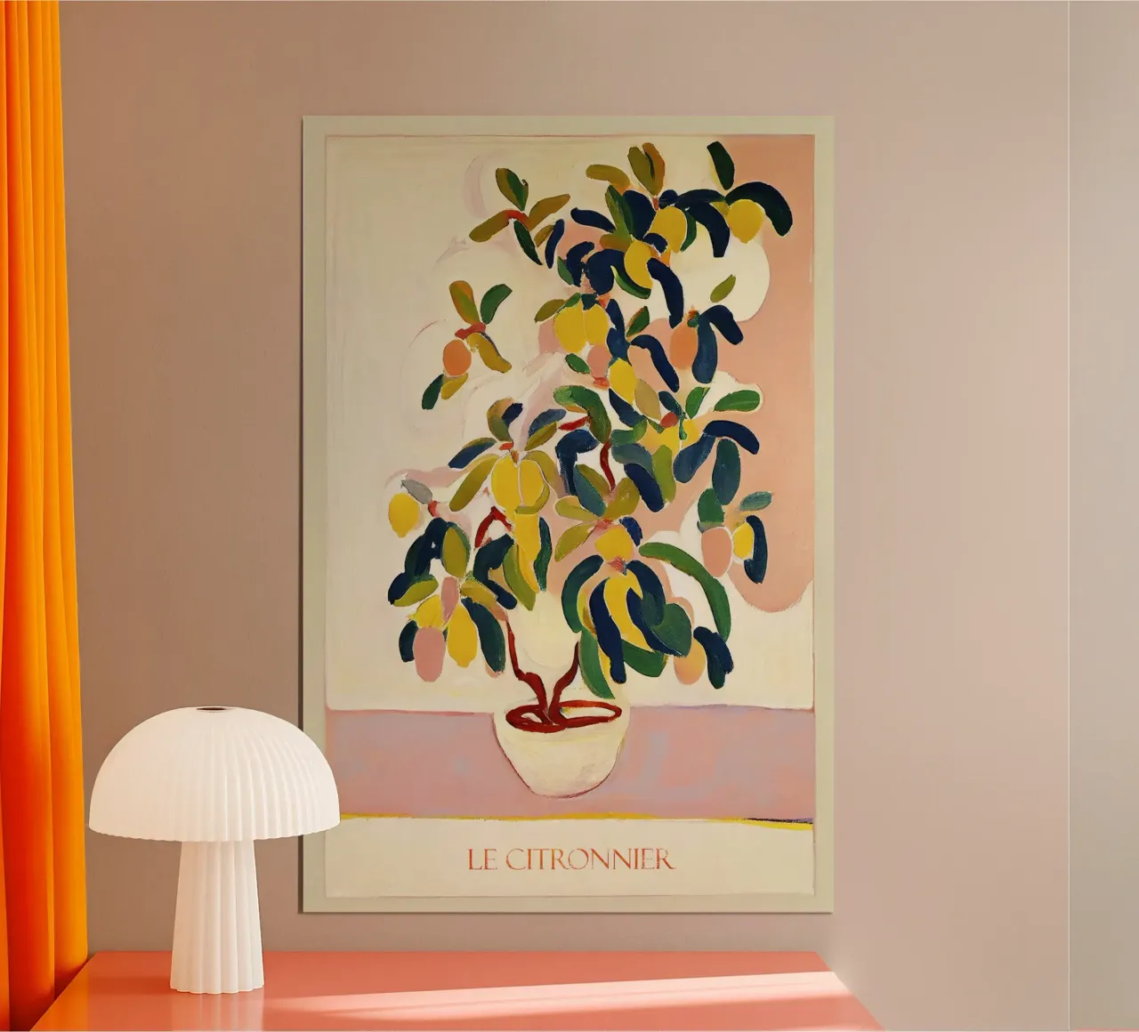 L'albero dei limoni poster con telaio in plastica da June Jordan