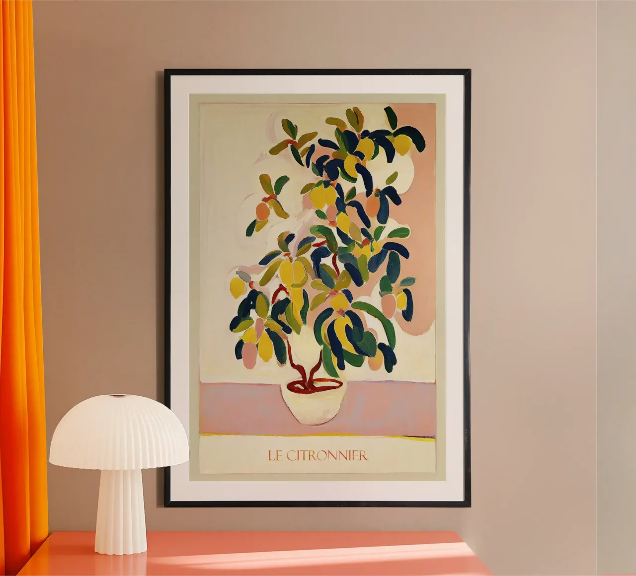 L'albero dei limoni poster con telaio in plastica da June Jordan