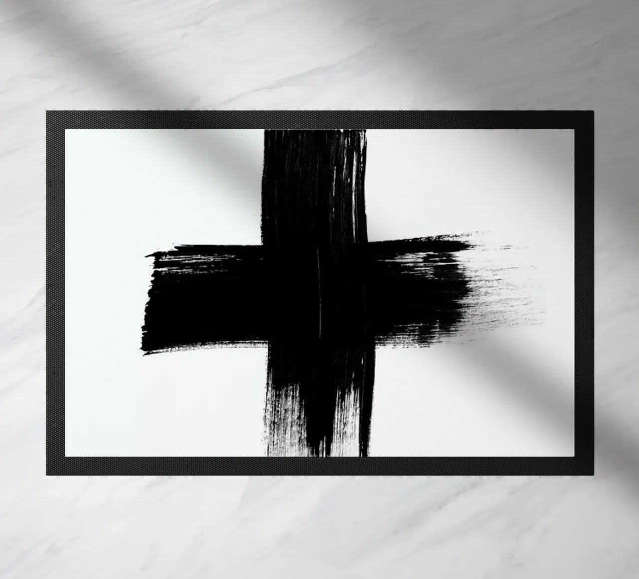 Painted Cross doormat by RK Design