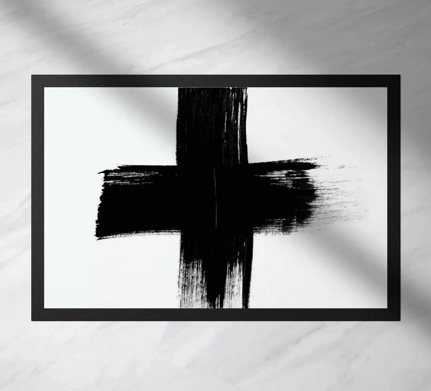 Painted Cross deurmat van RK Design