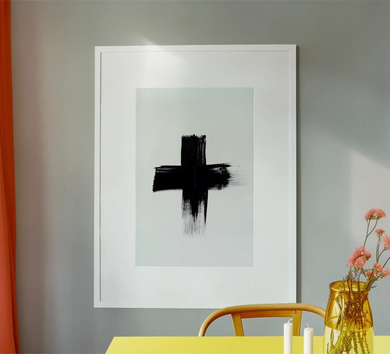 Painted Cross Poster von RK Design