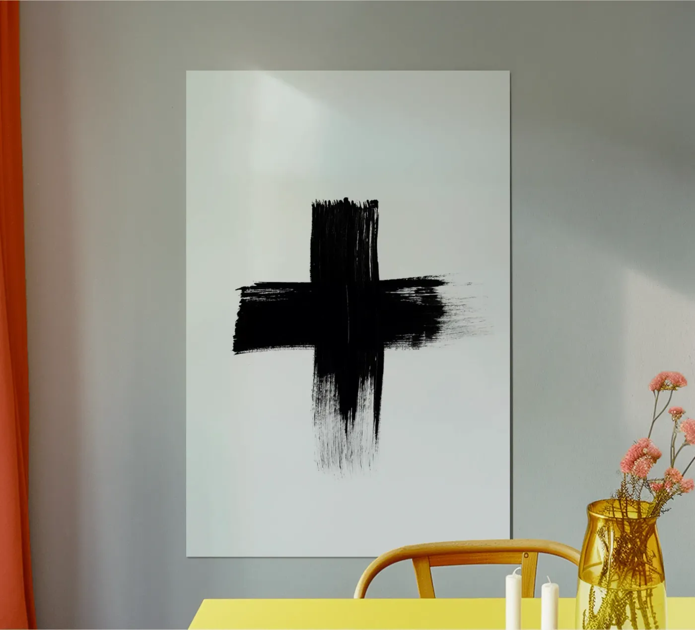 Painted Cross poster van RK Design