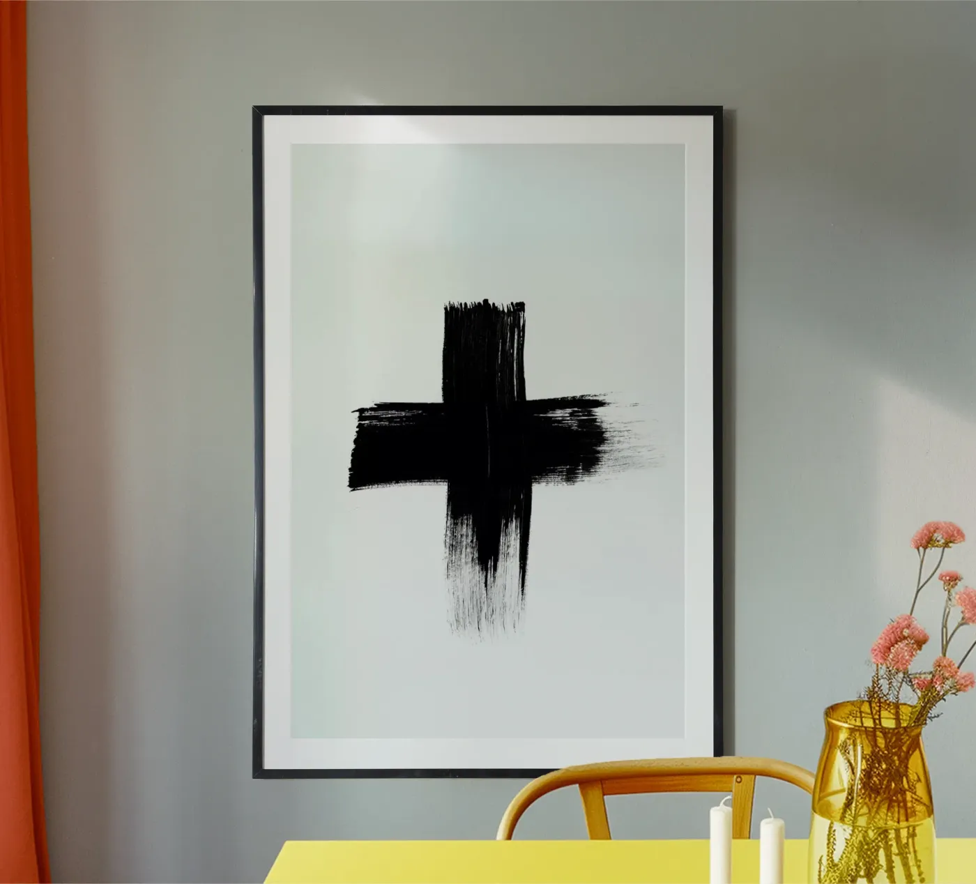 Painted Cross poster van RK Design