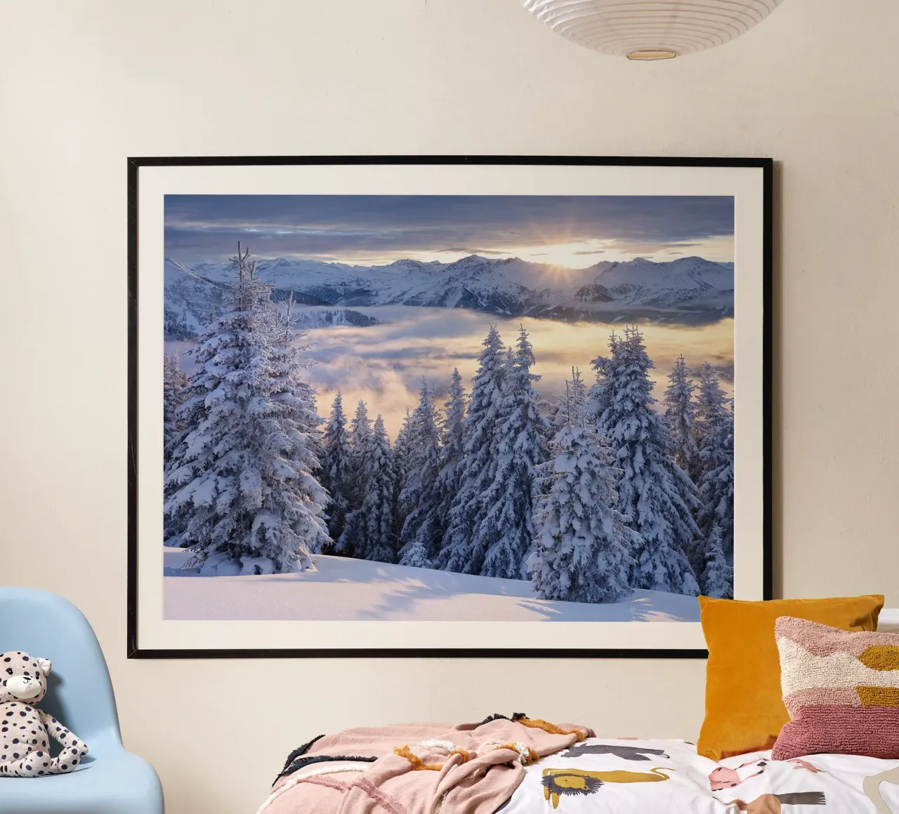Sogno d'inverno II poster con telaio in alluminio da June Jordan