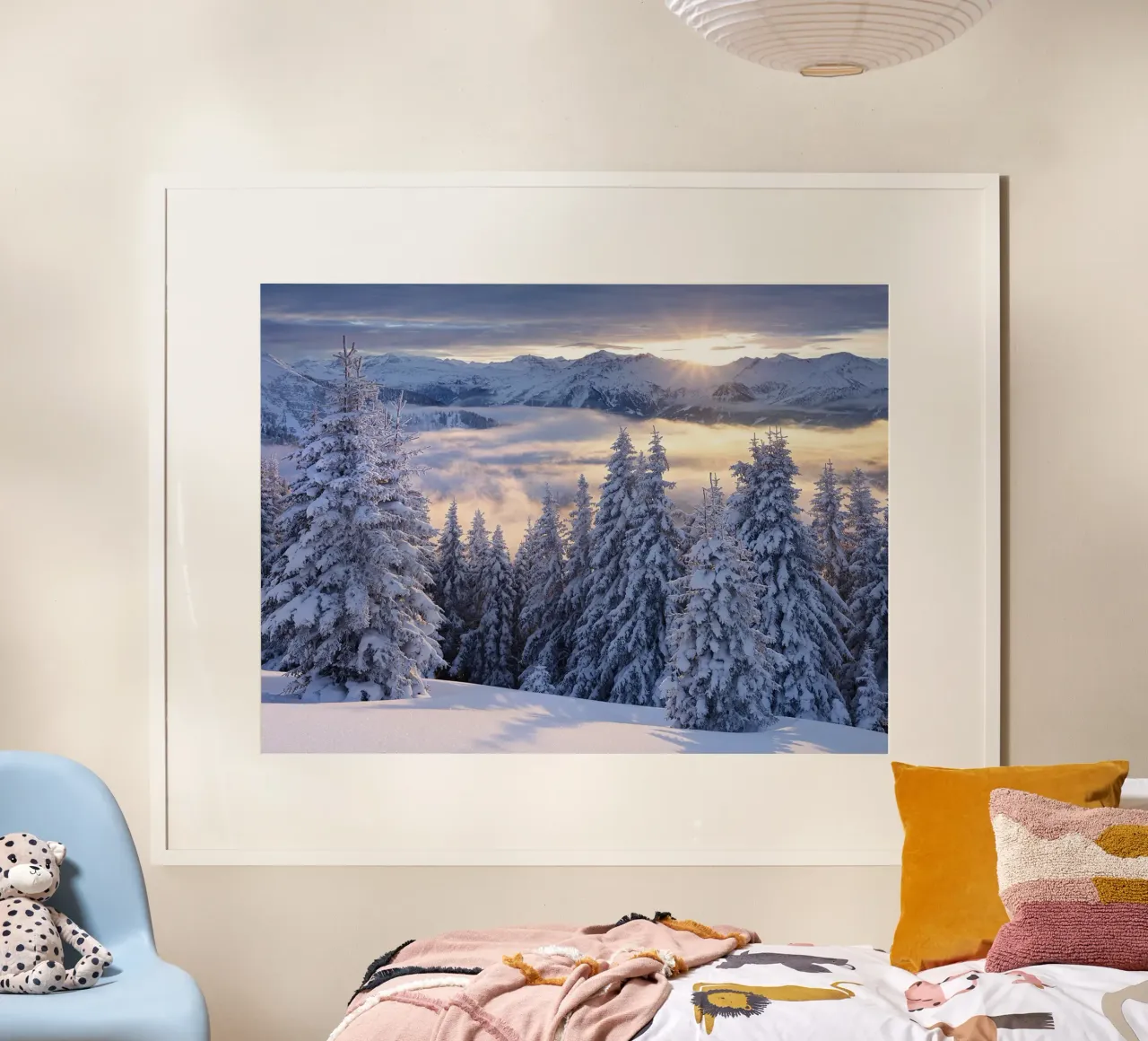 Sogno d'inverno II poster con telaio in alluminio da June Jordan