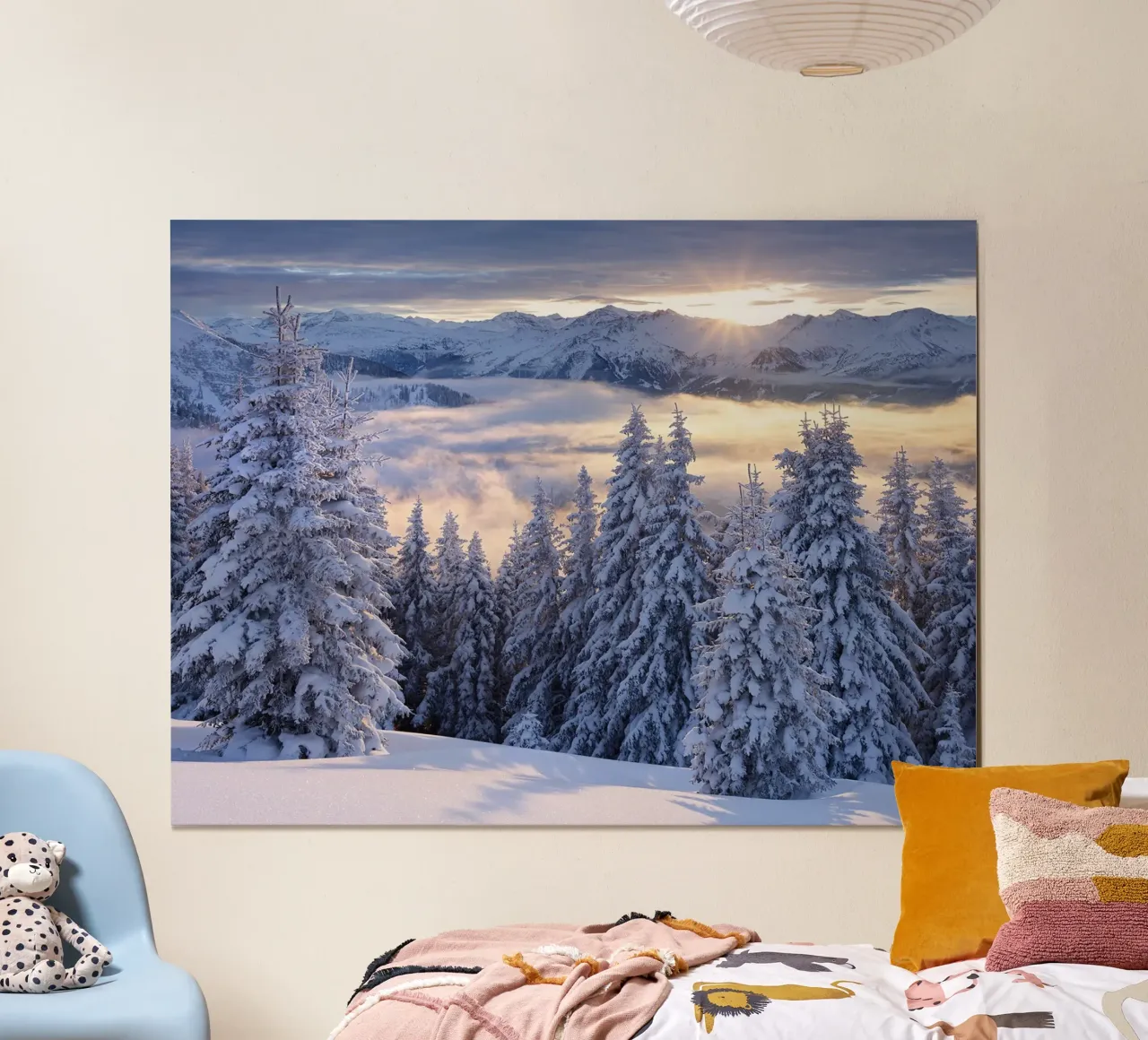 Sogno d'inverno II poster con telaio in alluminio da June Jordan