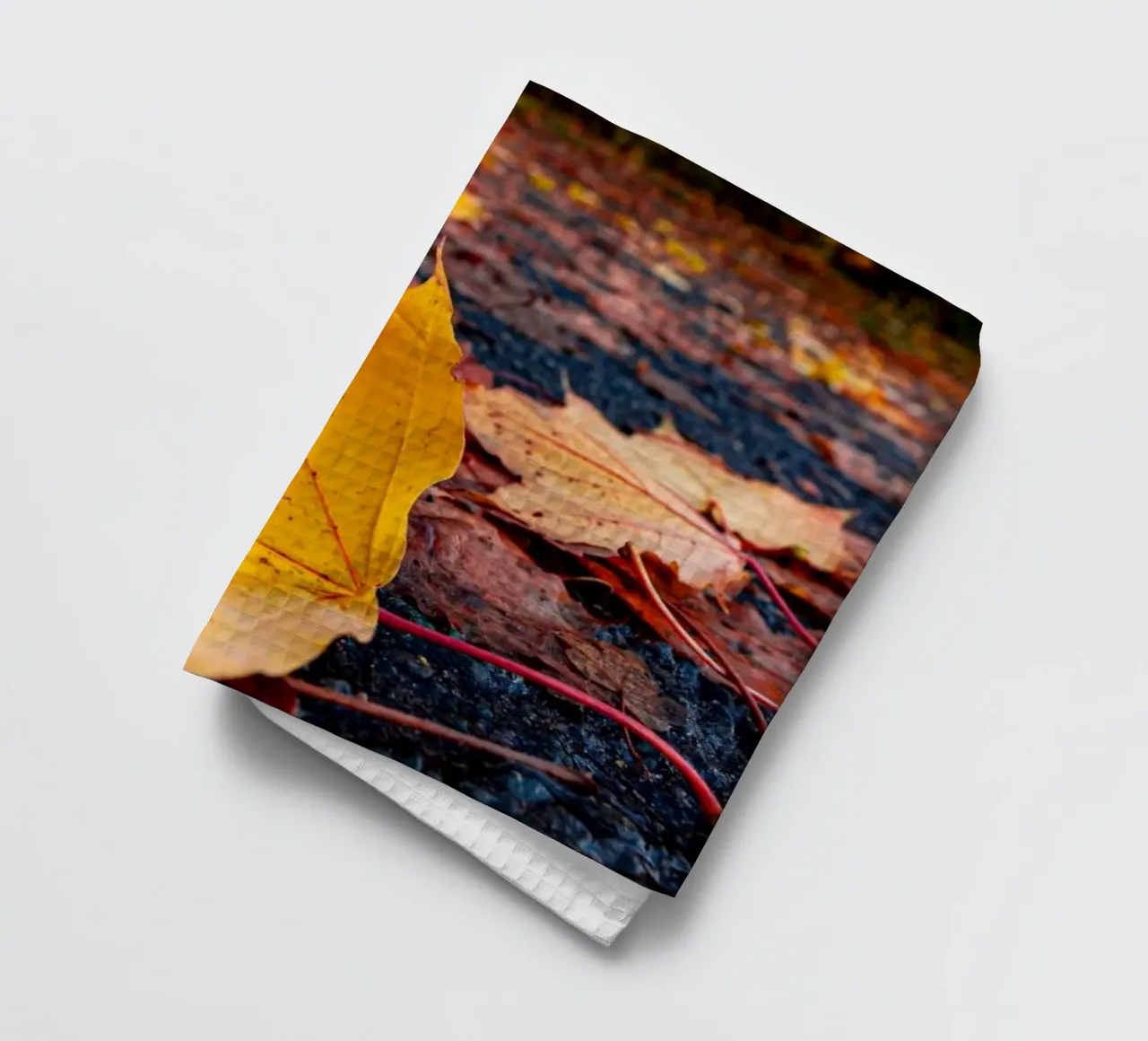 Feuille d'érable en automne torchon de Marcus Beckert | Fotografie