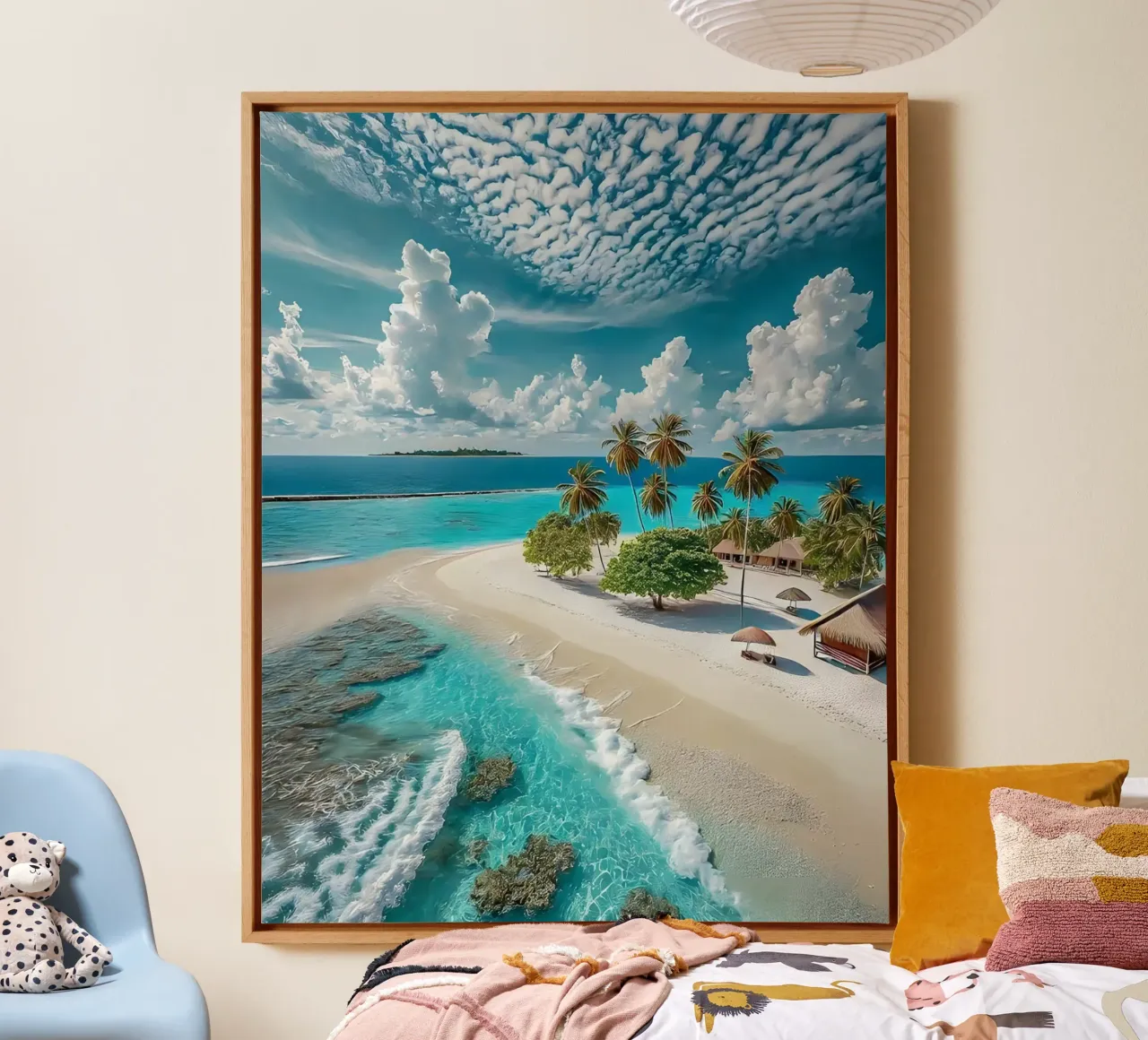 Paradiso tropicale appartato tela con Cornice a cassetta da luxi&lace