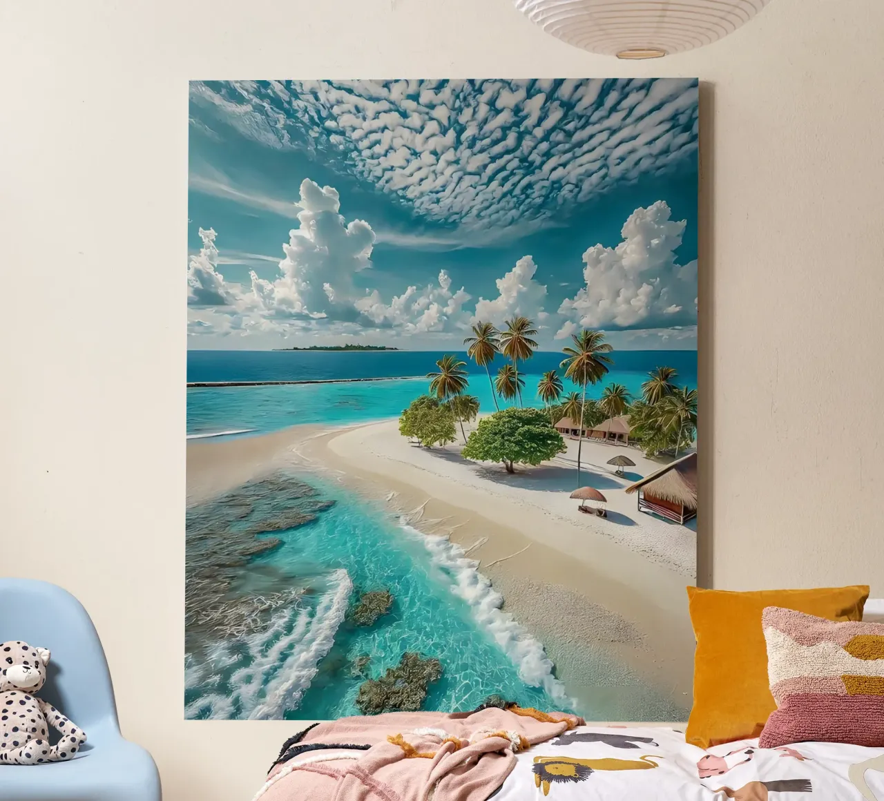 Paradiso tropicale appartato tela con Cornice a cassetta da luxi&lace