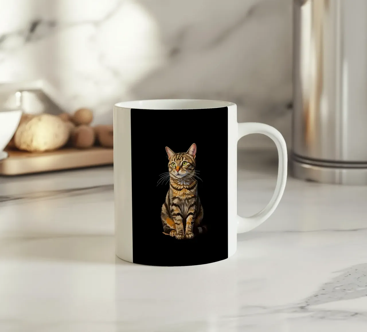 Cat tazza in ceramica da Dumery Art