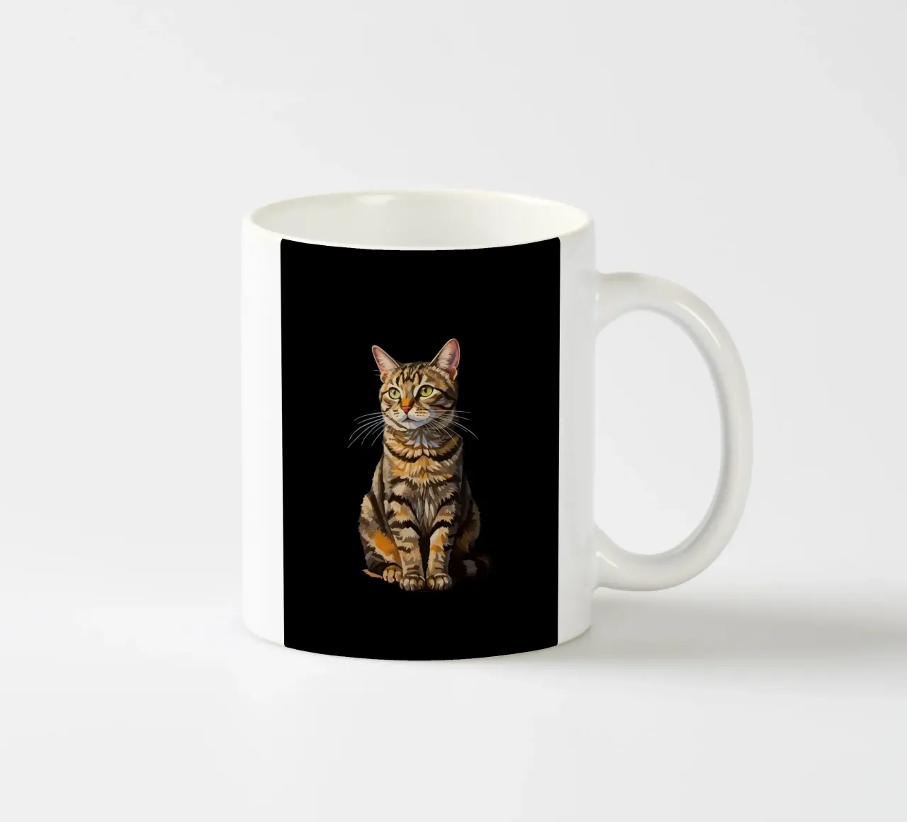 Cat tazza in ceramica da Dumery Art
