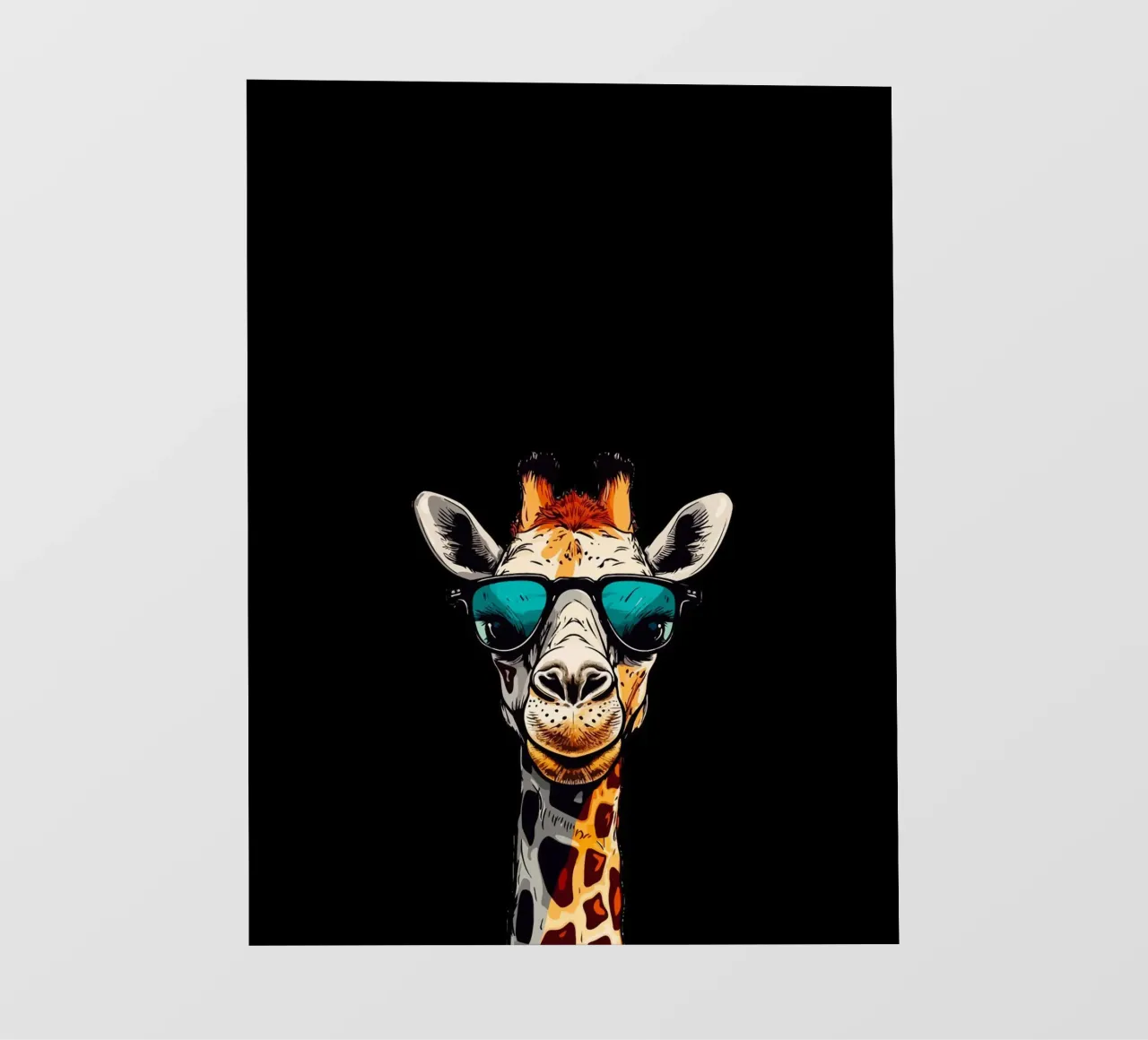 spectacled giraffe pellicola backlit da Dumery Art