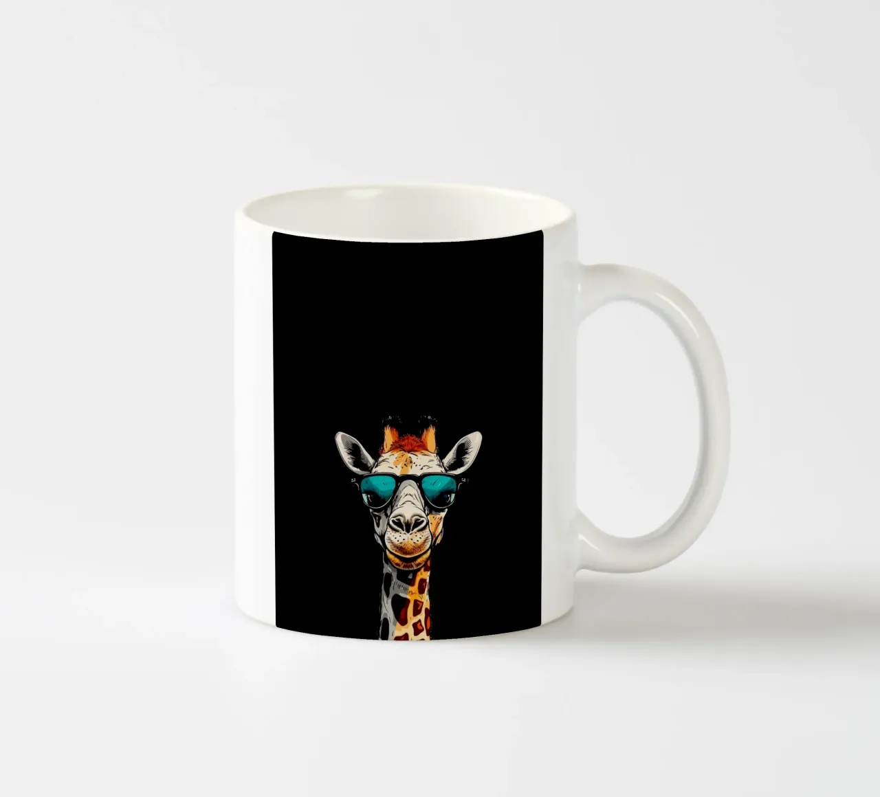 spectacled giraffe tazza in ceramica da Dumery Art