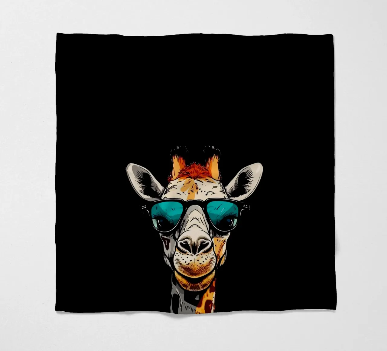 spectacled giraffe coperta in pile da Dumery Art