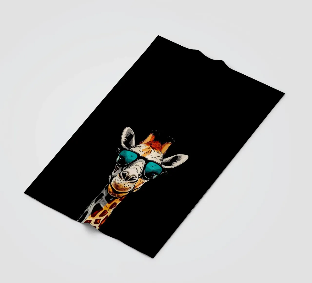 spectacled giraffe coperta in pile da Dumery Art