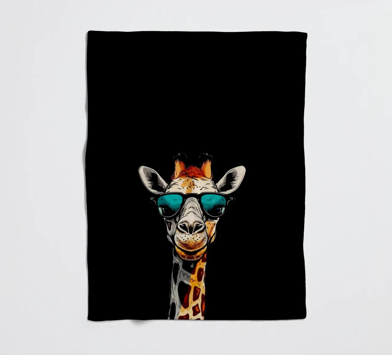 spectacled giraffe coperta in pile da Dumery Art