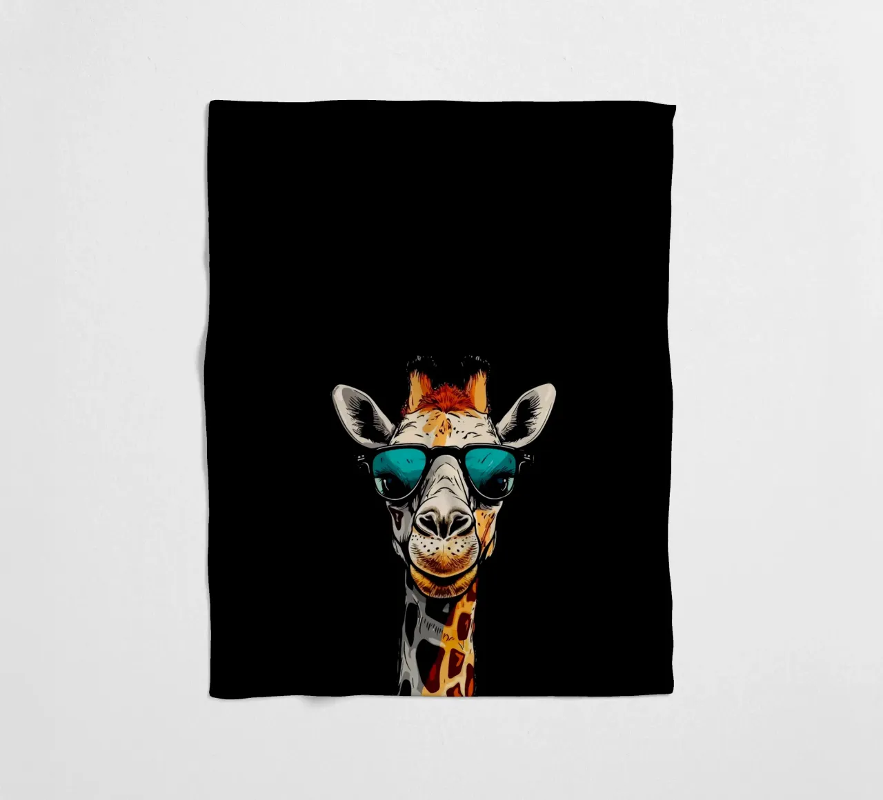 spectacled giraffe coperta in pile da Dumery Art
