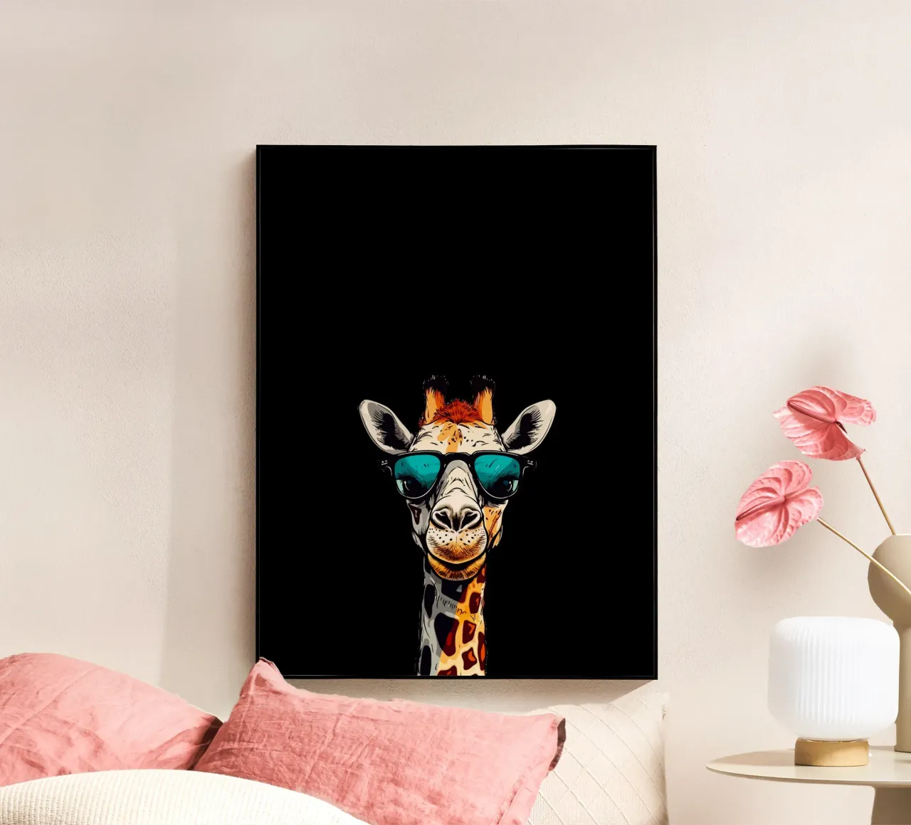 spectacled giraffe plexiglass da Dumery Art