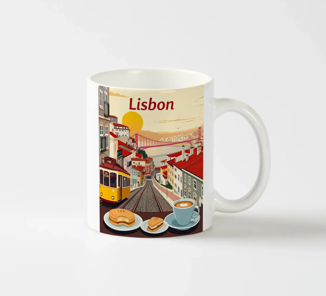 Momento a Lisbona tazza in ceramica da HicksShop