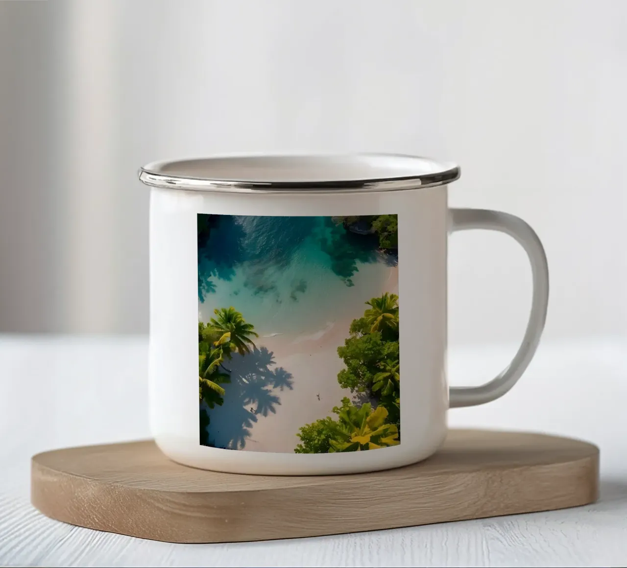 Tropicale tazza in smalto da luxi&lace