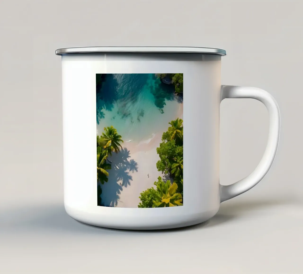Tropicale tazza in smalto da luxi&lace