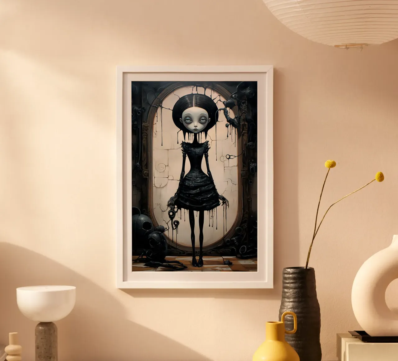 Signora in nero poster da John Boss
