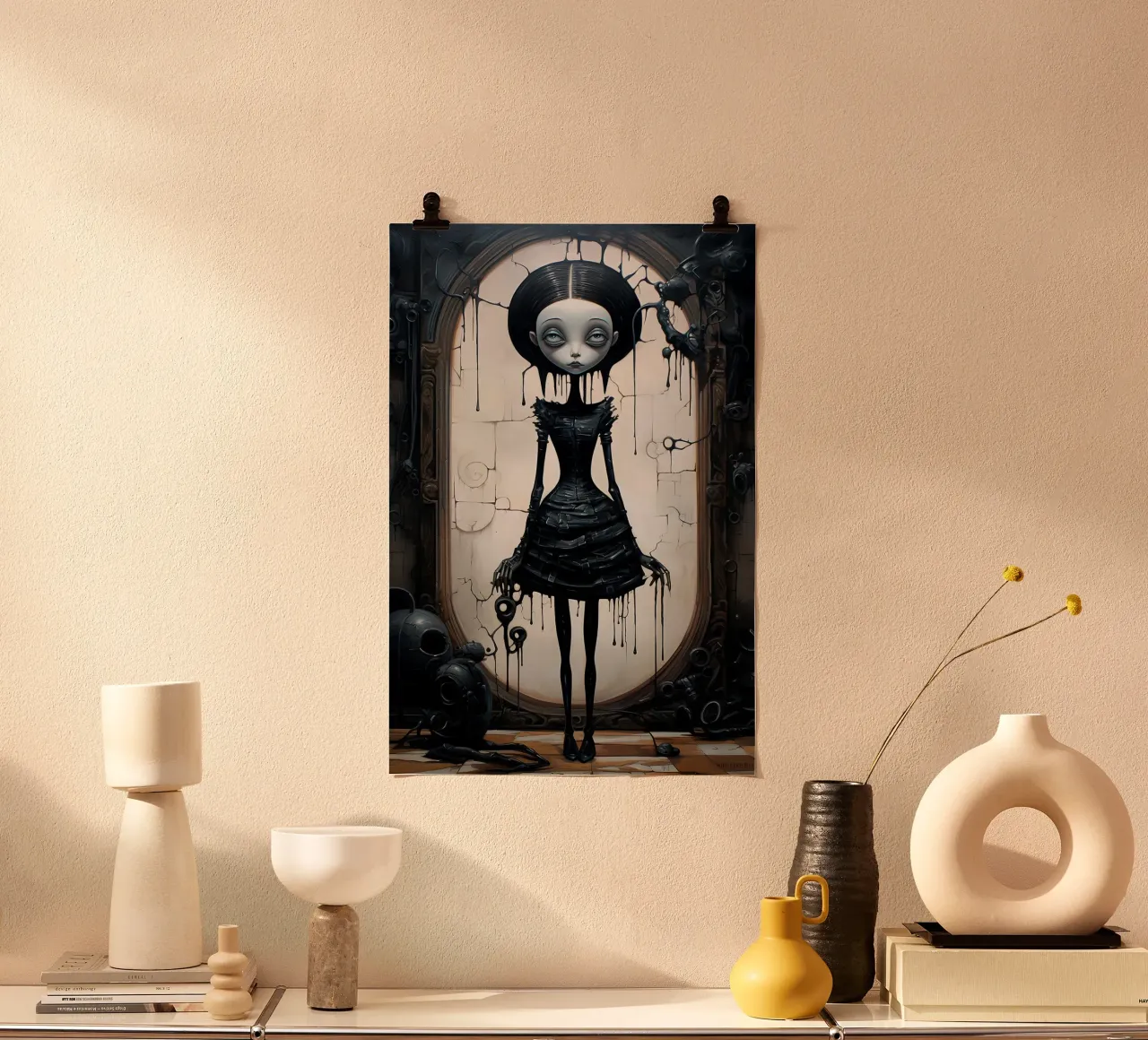 Signora in nero poster da John Boss