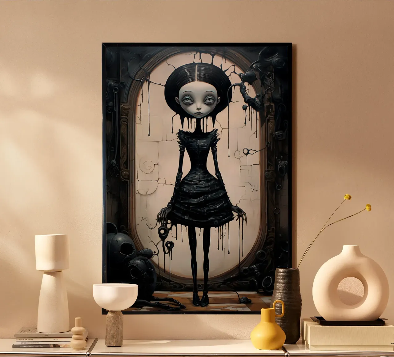 Signora in nero poster da John Boss