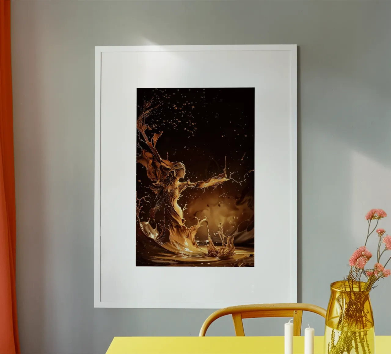 Lady Liquid di Bettina Dittmann poster con telaio in alluminio da John Boss