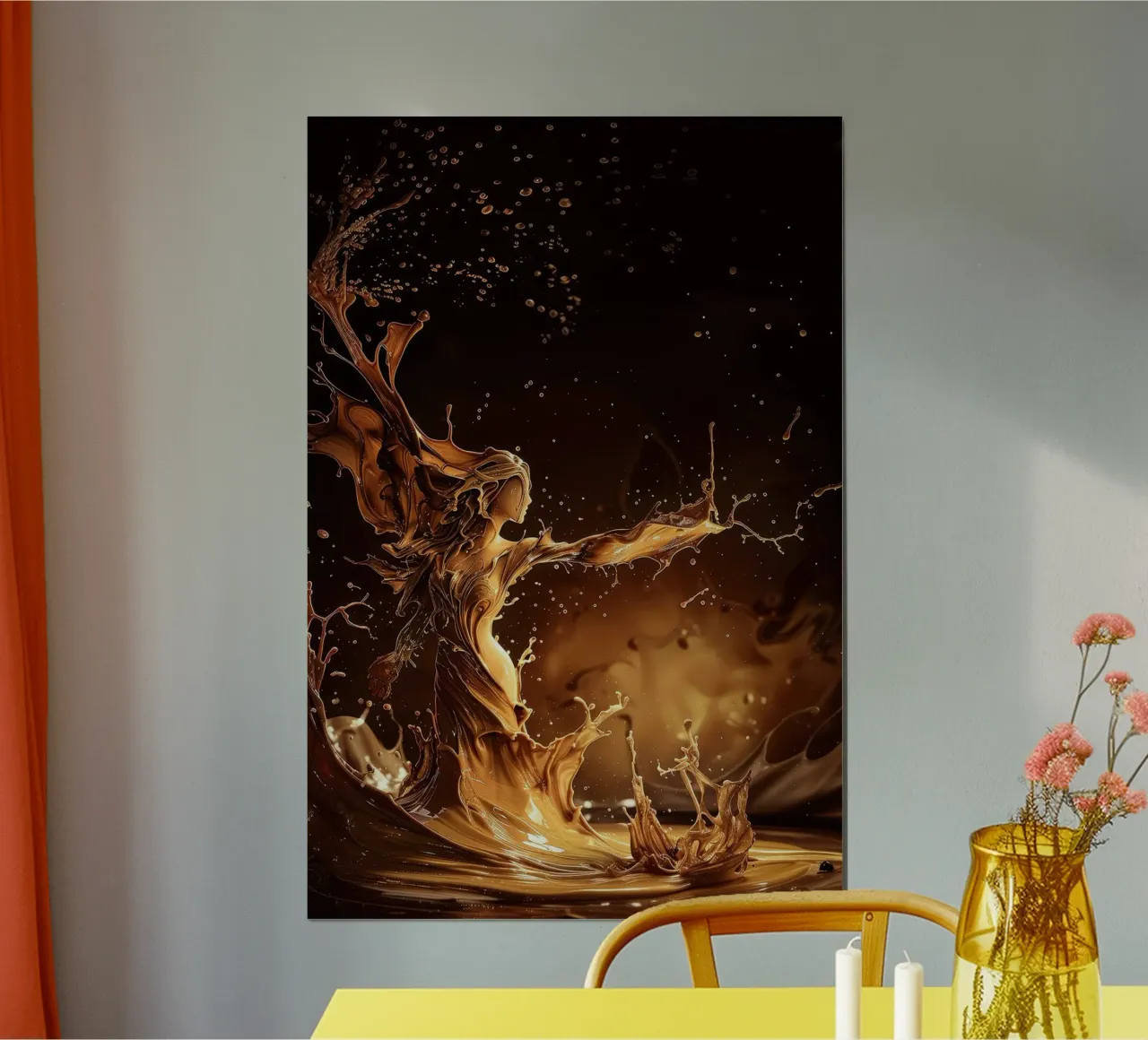 Lady Liquid di Bettina Dittmann poster con telaio in alluminio da John Boss