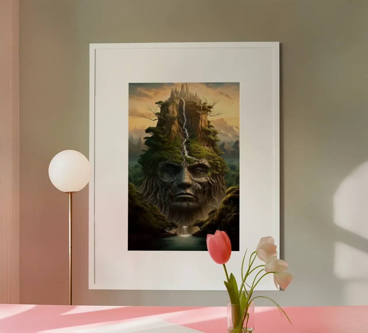 Monte - Uomo poster con telaio in alluminio da John Boss