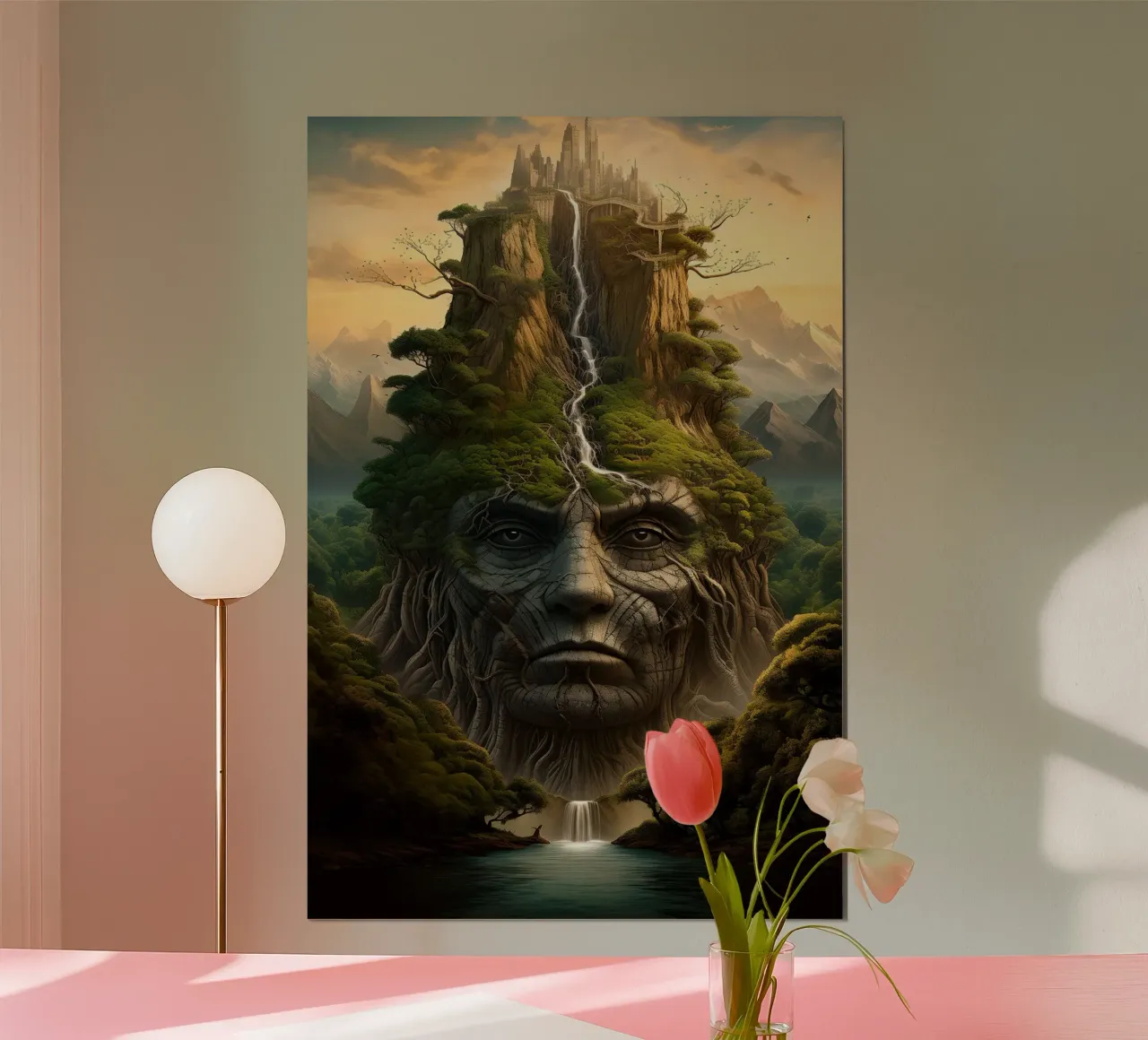 Monte - Uomo poster con telaio in alluminio da John Boss