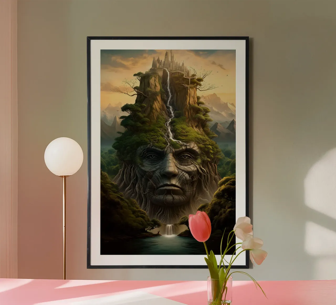 Monte - Uomo poster con telaio in alluminio da John Boss