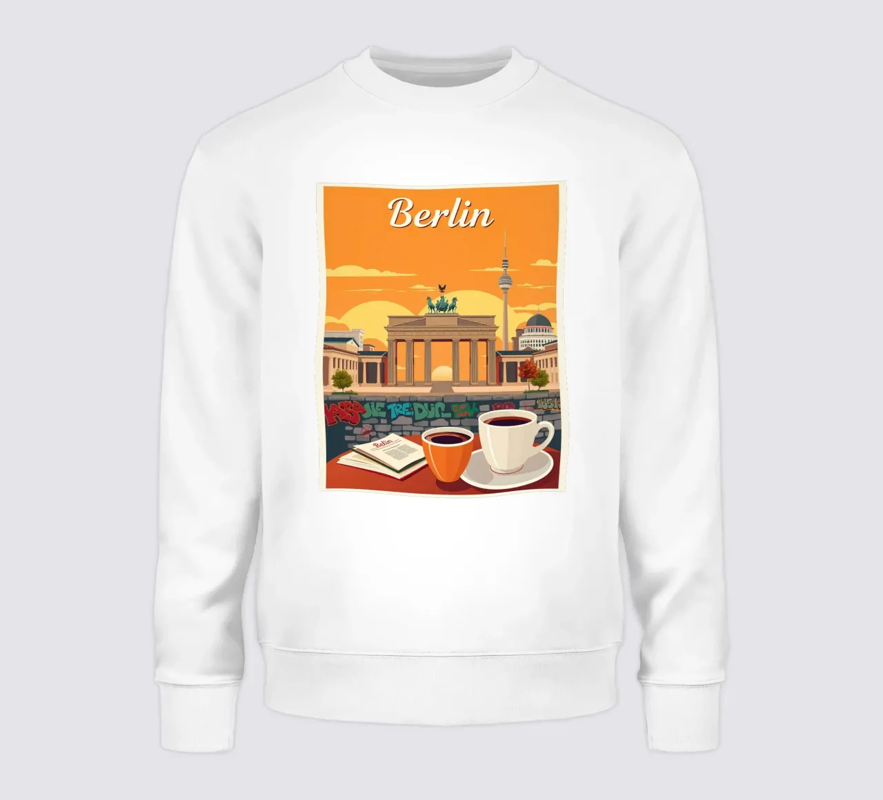Vue chaleureuse de Berlin sweat de HicksShop