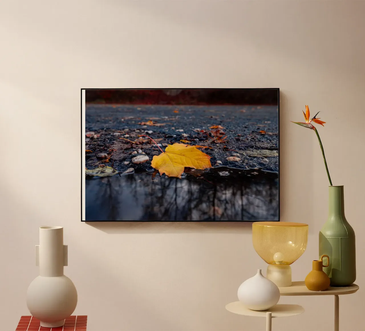 Feuille d'érable jaune plexiglas de Marcus Beckert | Fotografie