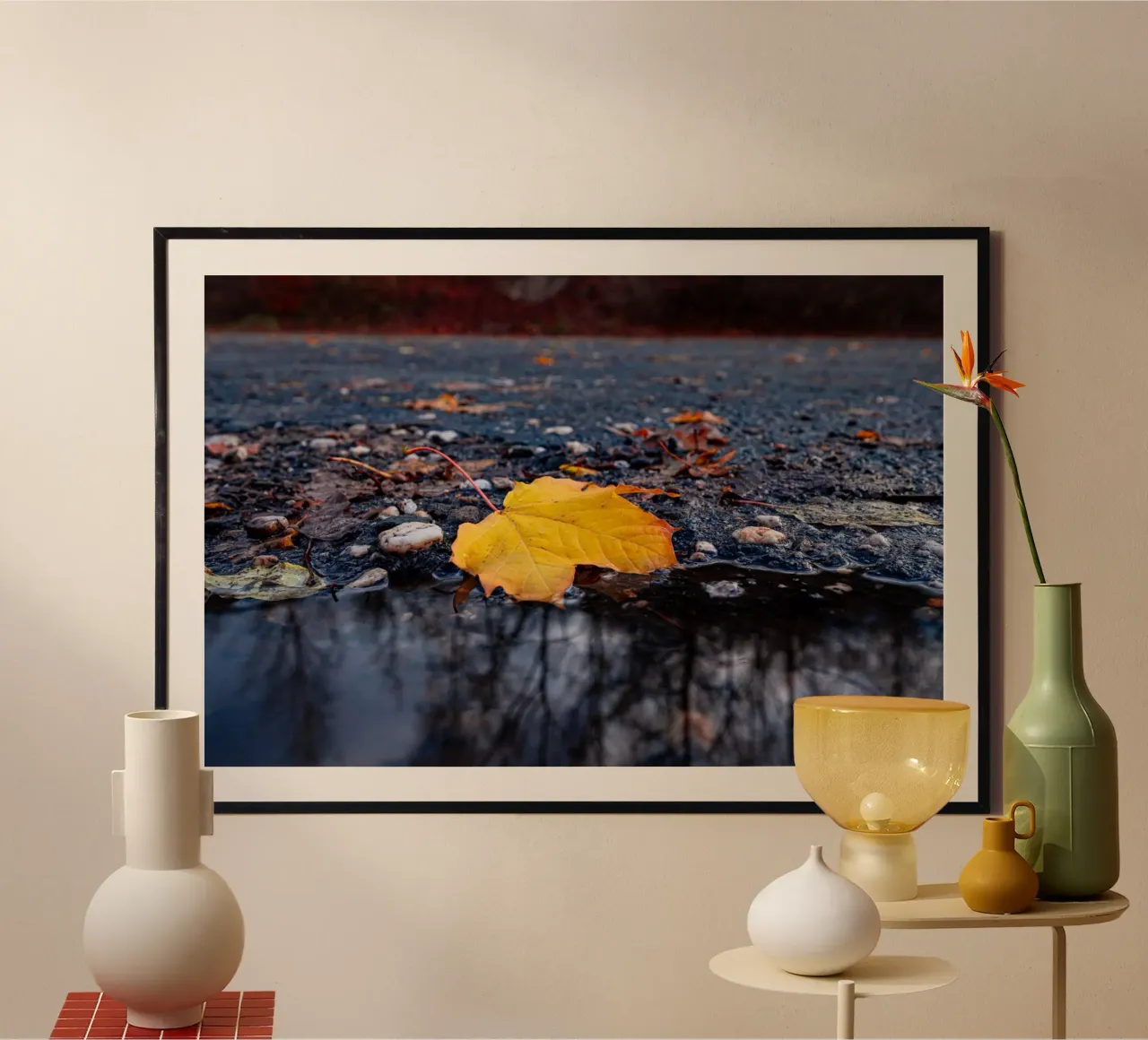 Feuille d'érable jaune hahnemühle de Marcus Beckert | Fotografie