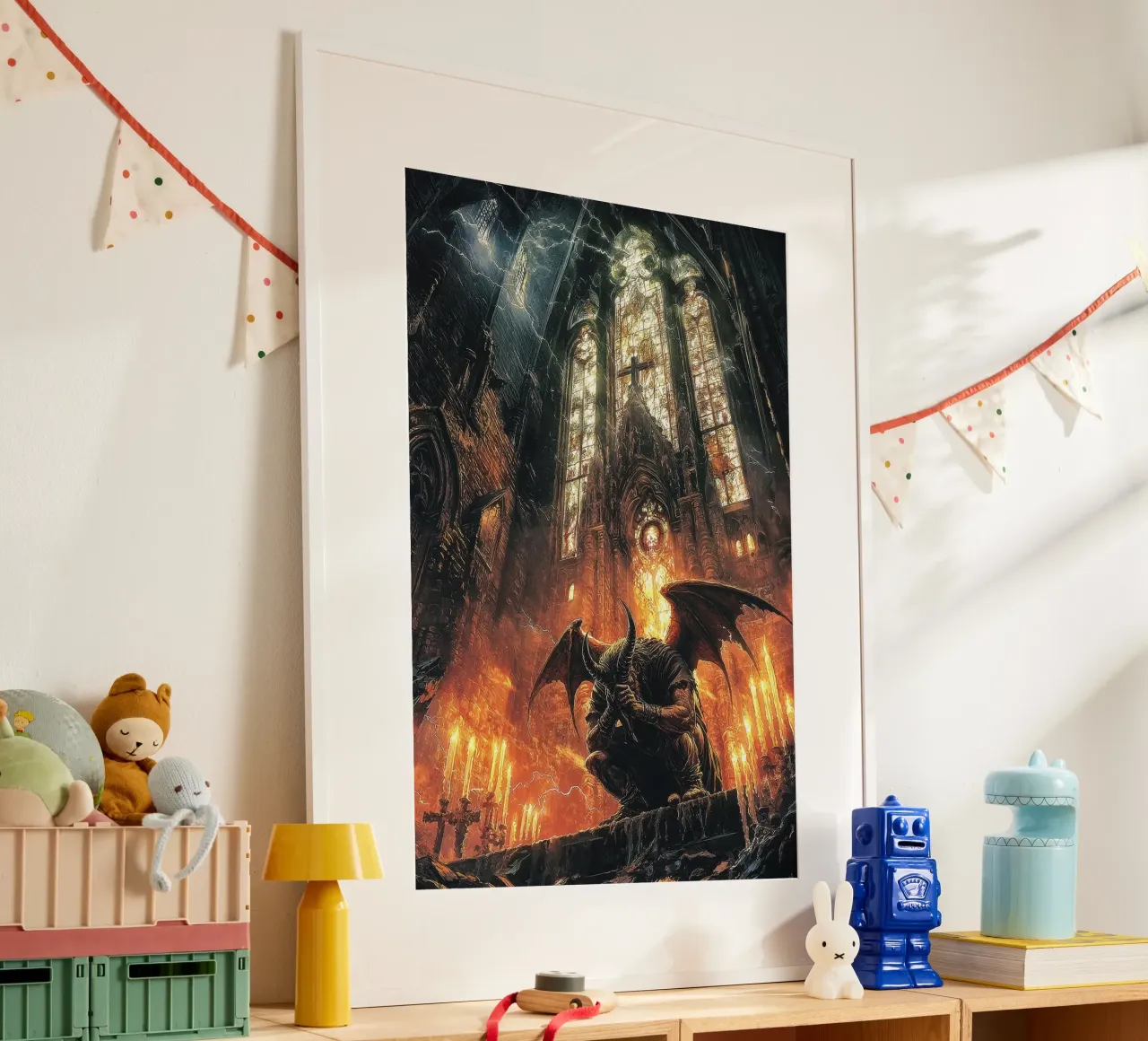 Tristezza di Bettina Dittmann poster con telaio in alluminio da John Boss