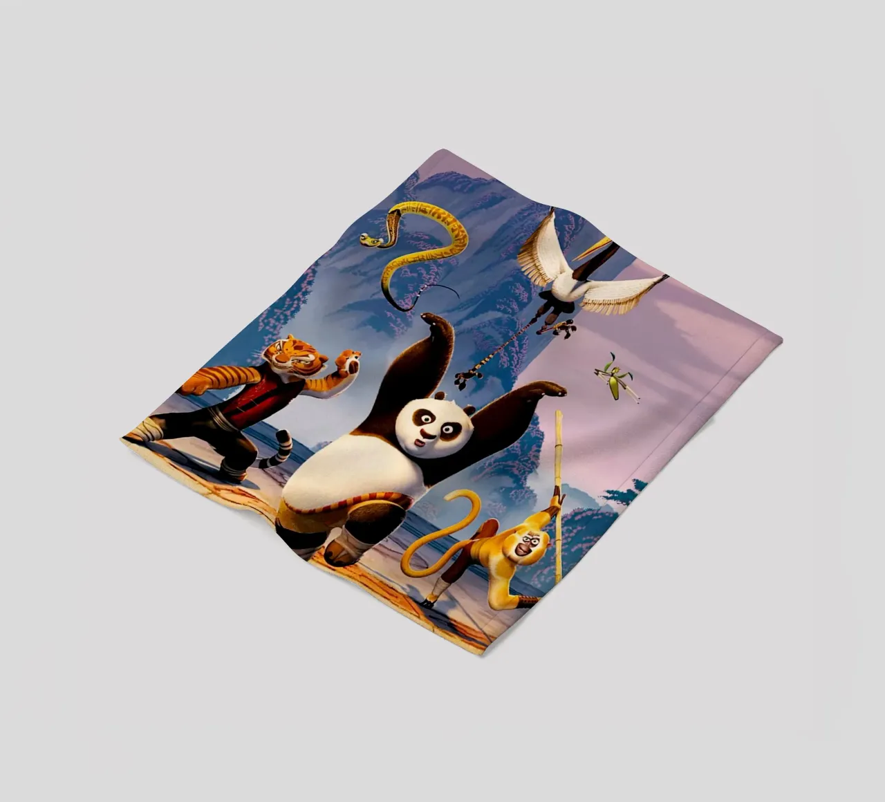 Kungfu Panda coperta in pile da Dumery Art