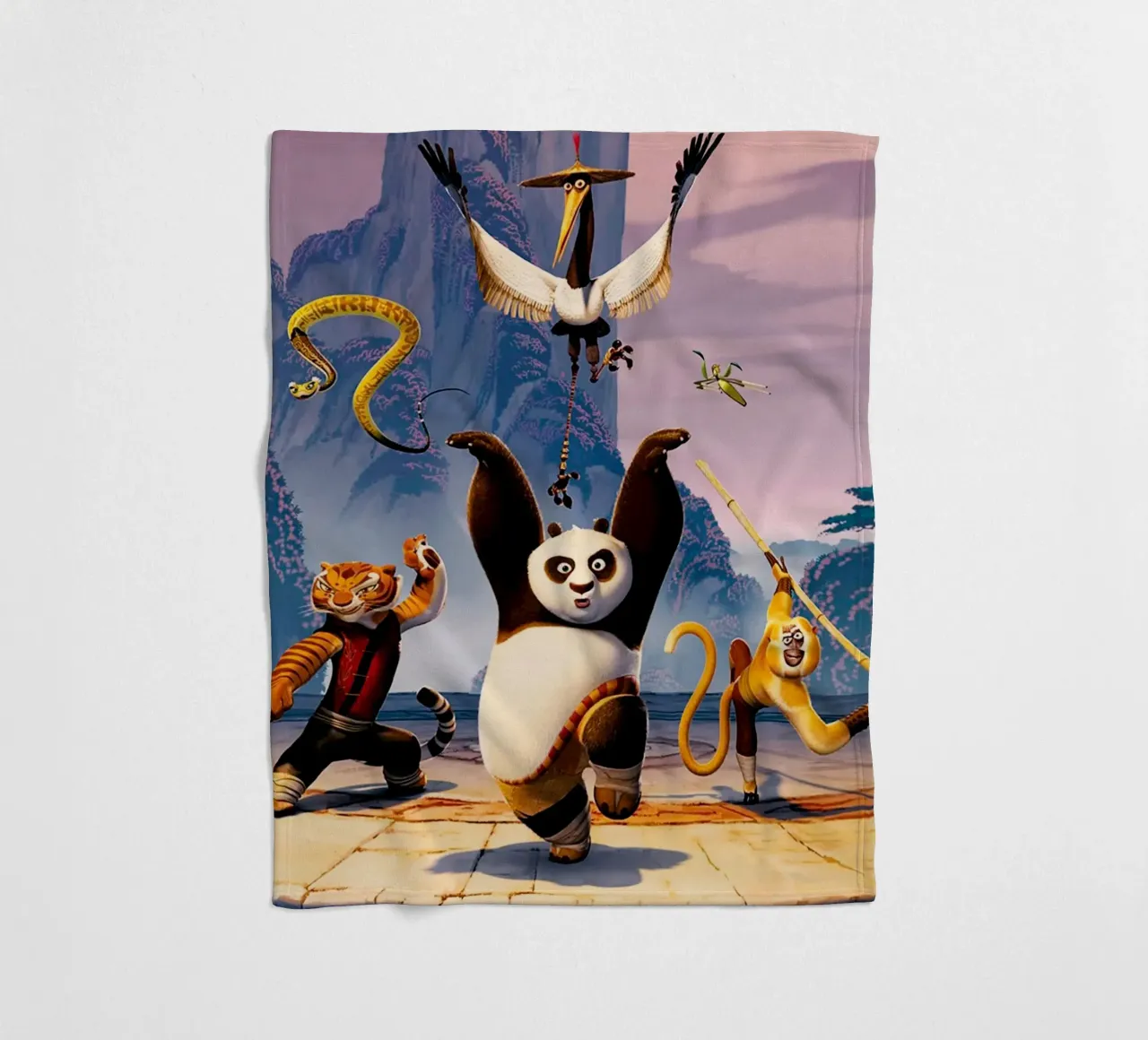 Kungfu Panda coperta in pile da Dumery Art